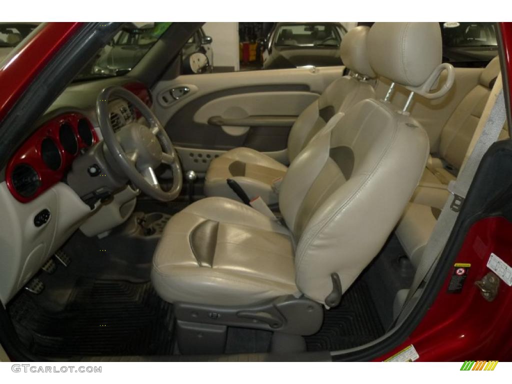 Taupe/Pearl Beige Interior 2005 Chrysler PT Cruiser GT Convertible Photo #41831764