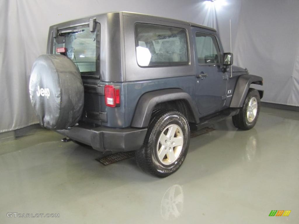 2007 Wrangler X 4x4 - Steel Blue Metallic / Dark Slate Gray/Medium Slate Gray photo #9