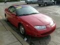 2002 Bright Red Saturn S Series SC2 Coupe  photo #6