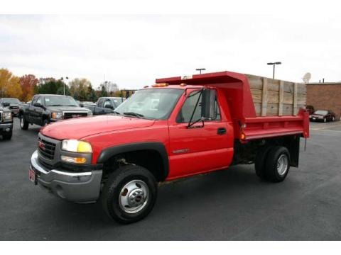 2004 GMC Sierra 3500 SLE Regular Cab 4x4 Dually Dump Truck Data, Info and Specs