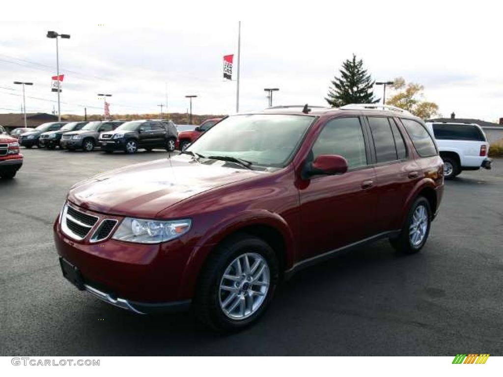 2008 9-7X 4.2i - Lingonberry Red Metallic / Carbon Black photo #6