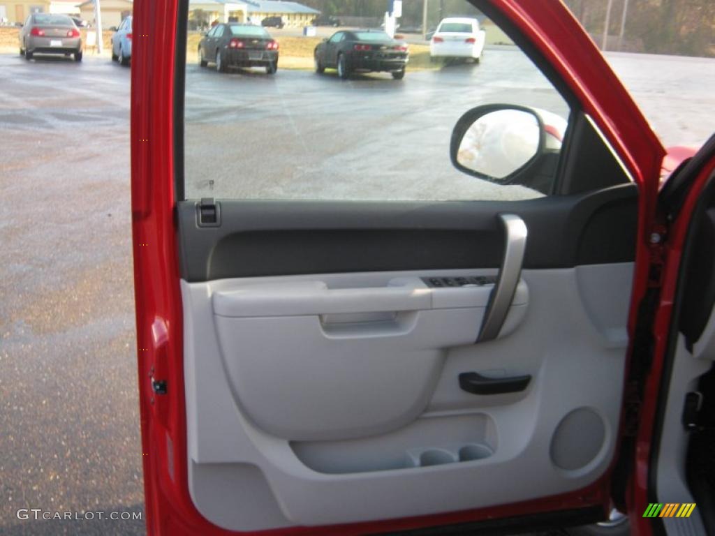 2011 Chevrolet Silverado 1500 LT Crew Cab Light Titanium/Ebony Door Panel Photo #41837480