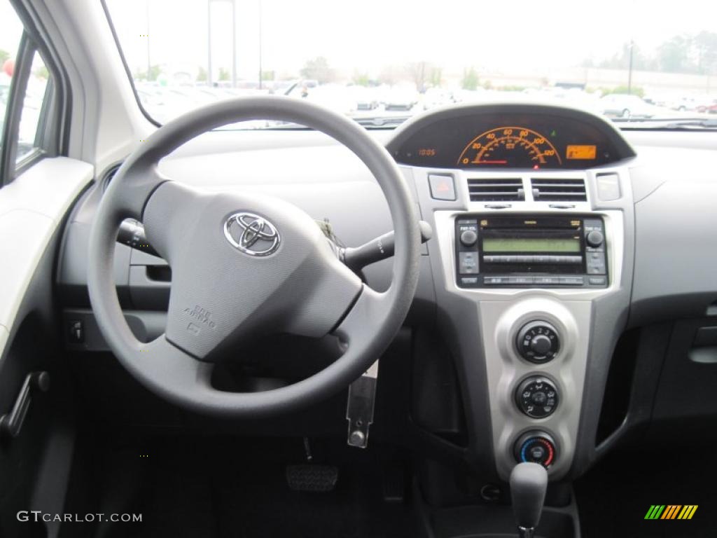 2011 Toyota Yaris 5 Door Liftback Dark Charcoal Dashboard Photo #41839873