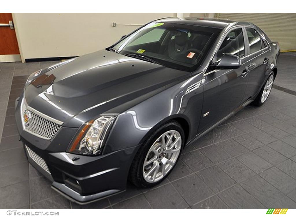 Thunder Gray ChromaFlair 2010 Cadillac CTS -V Sedan Exterior Photo #41840229