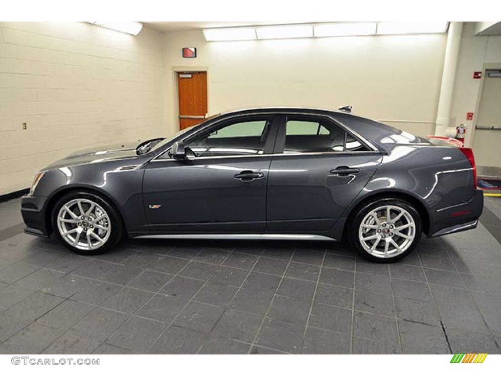 Thunder Gray ChromaFlair 2010 Cadillac CTS -V Sedan Exterior Photo #41840241