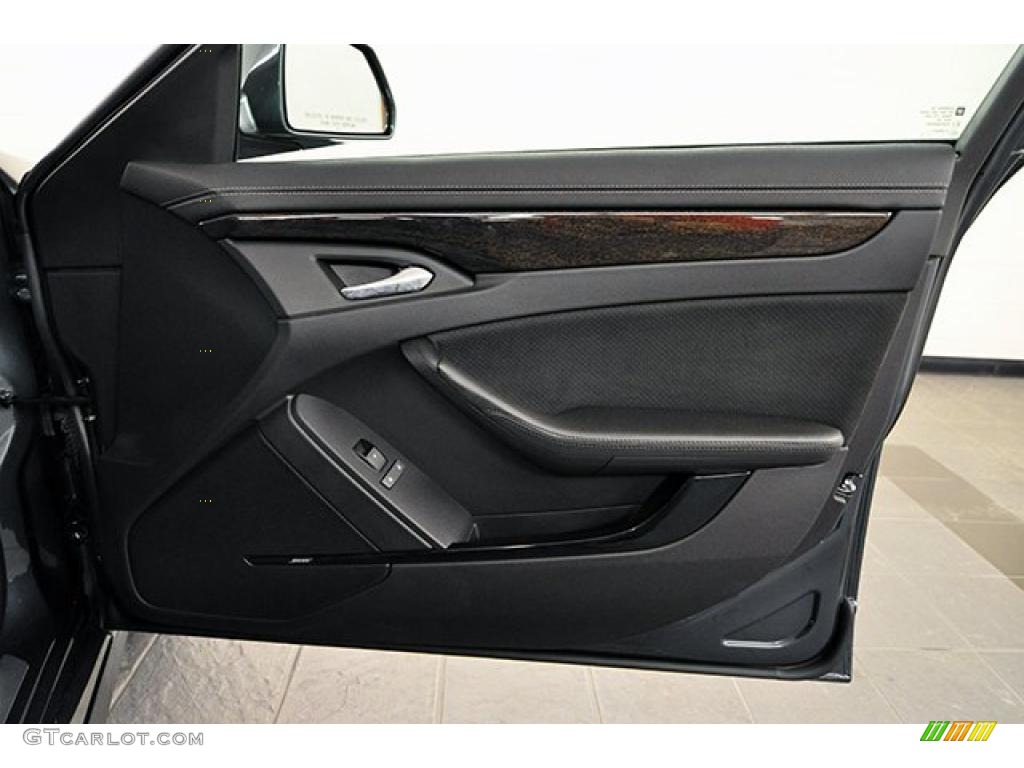 2010 Cadillac CTS -V Sedan Ebony Door Panel Photo #41840401