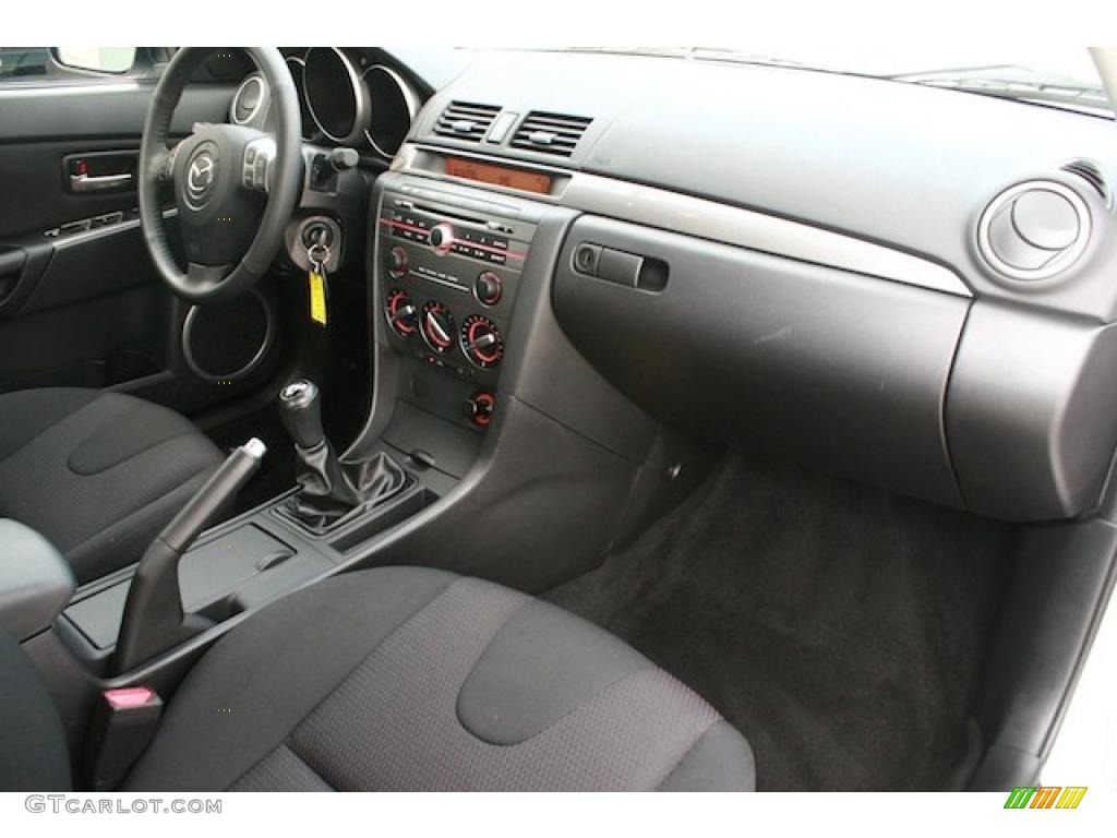 Black Interior 2008 Mazda MAZDA3 s Touring Sedan Photo #41840665