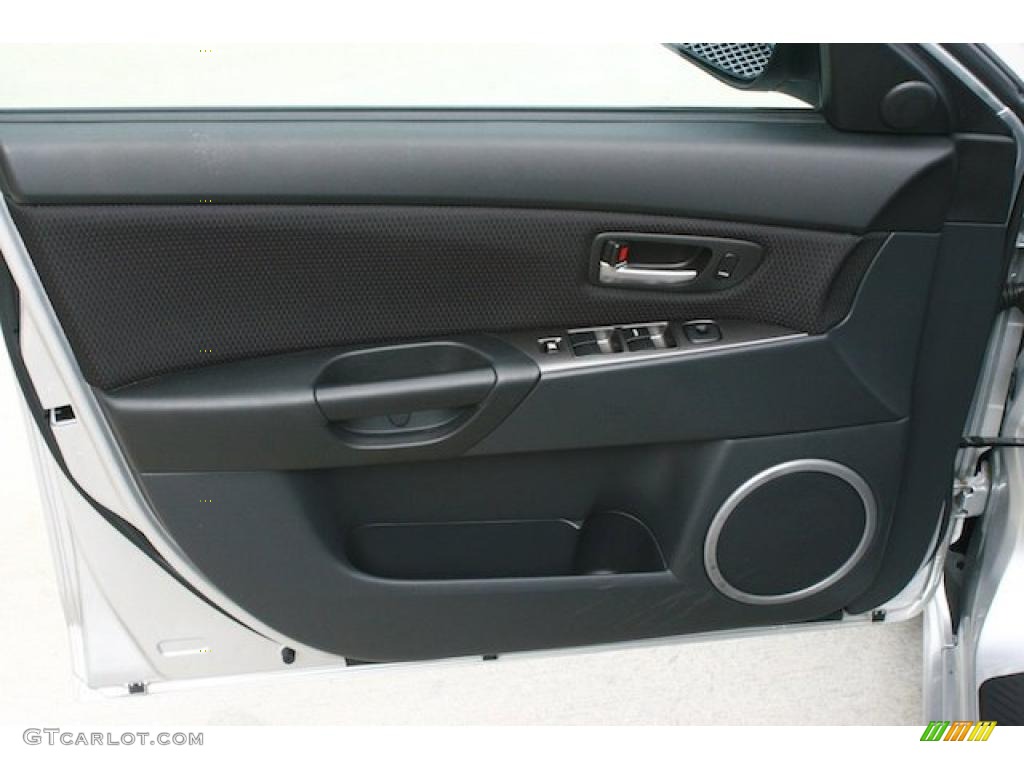 2008 Mazda MAZDA3 s Touring Sedan Black Door Panel Photo #41840717