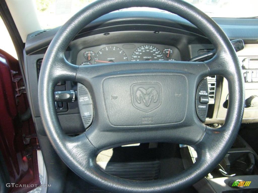 2002 Dodge Dakota SLT Club Cab Dark Slate Gray Steering Wheel Photo #41841313