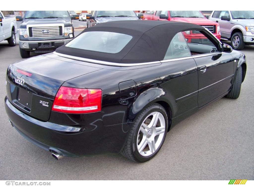 2007 A4 2.0T quattro Cabriolet - Brilliant Black / Ebony photo #5