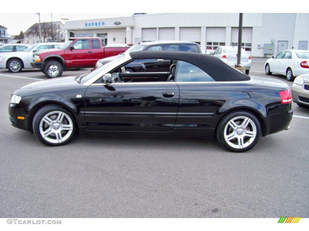 2007 A4 2.0T quattro Cabriolet - Brilliant Black / Ebony photo #8