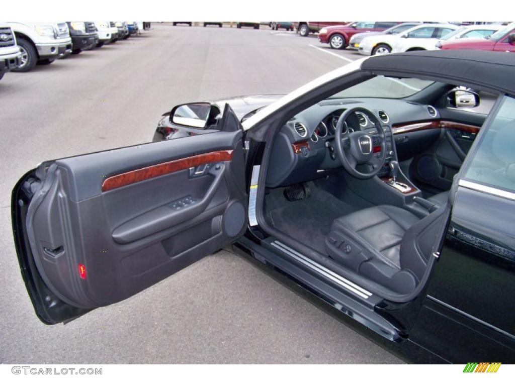 2007 A4 2.0T quattro Cabriolet - Brilliant Black / Ebony photo #11