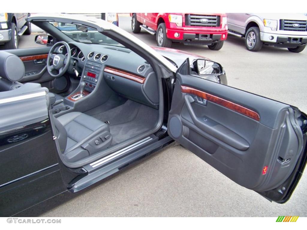 2007 A4 2.0T quattro Cabriolet - Brilliant Black / Ebony photo #15