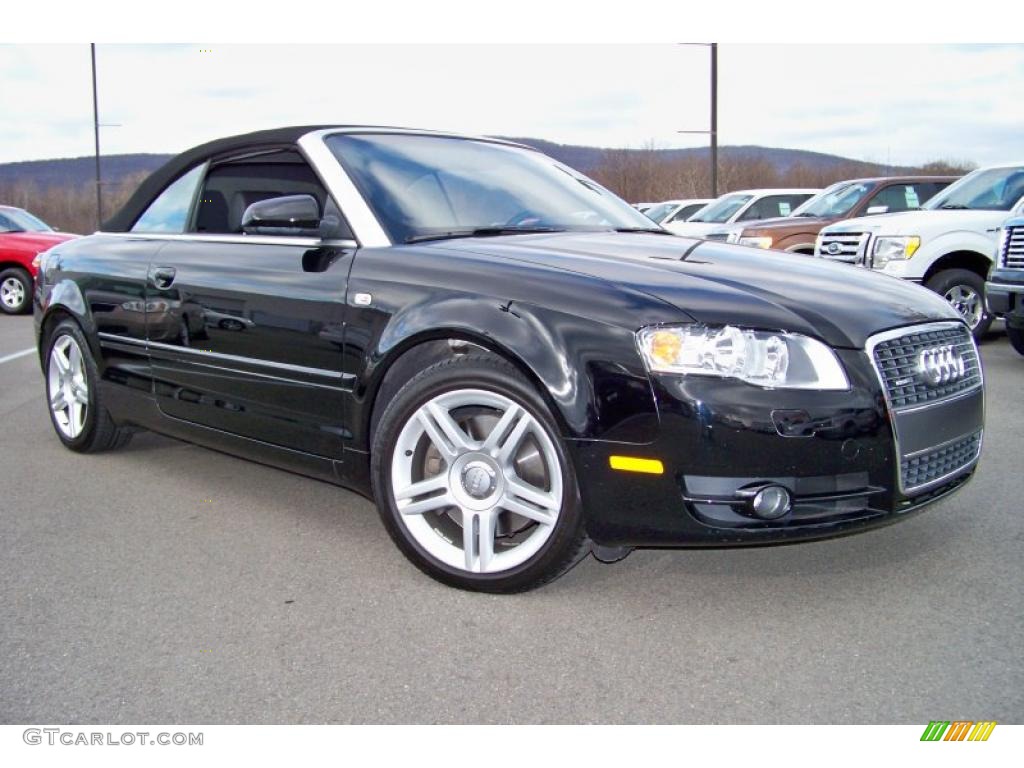 2007 A4 2.0T quattro Cabriolet - Brilliant Black / Ebony photo #24