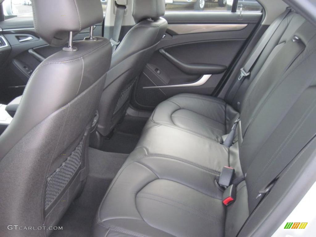Ebony Interior 2010 Cadillac CTS 3.0 Sedan Photo #41841957