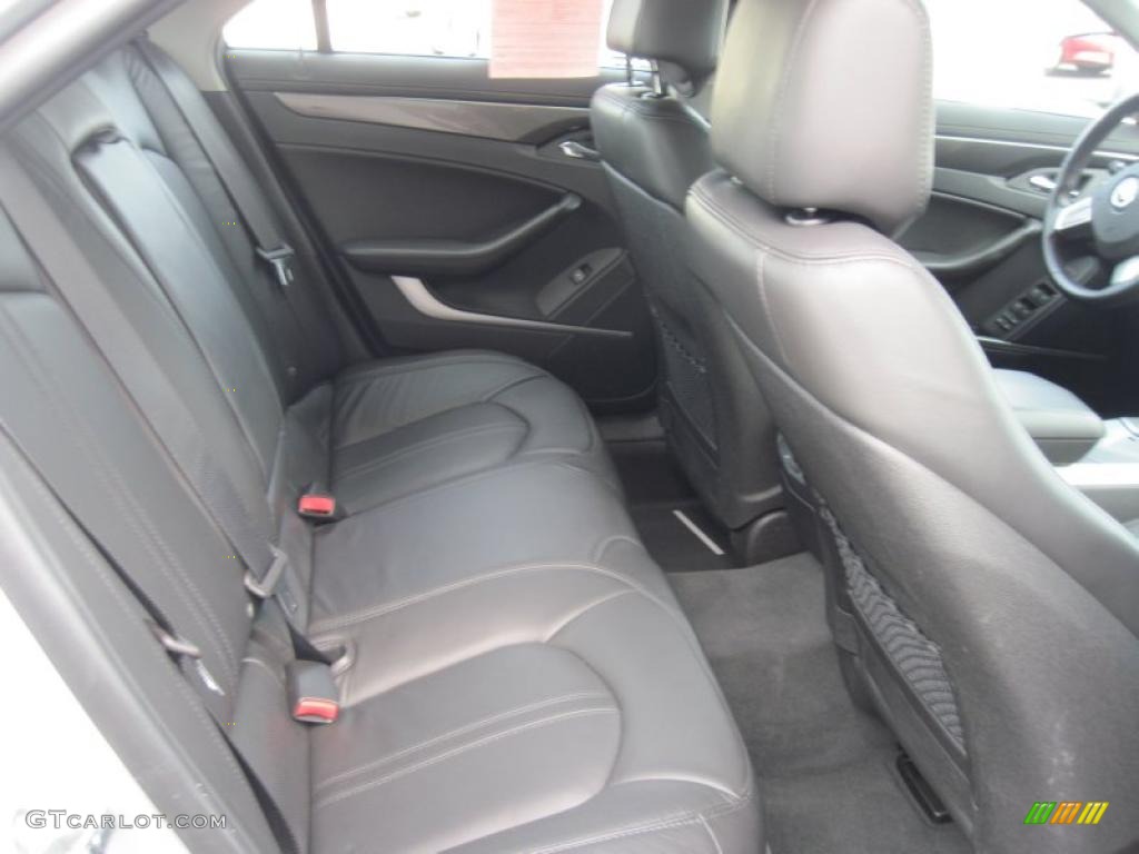 Ebony Interior 2010 Cadillac CTS 3.0 Sedan Photo #41841989