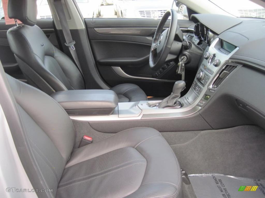Ebony Interior 2010 Cadillac CTS 3.0 Sedan Photo #41842005