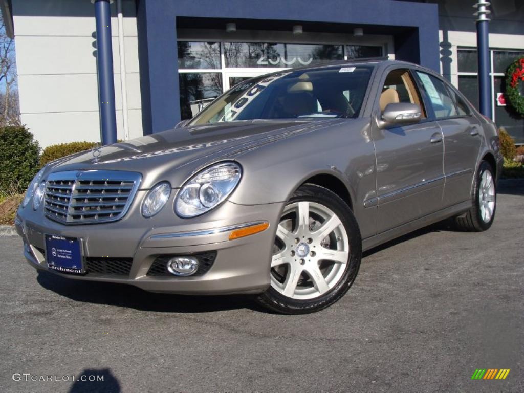 2008 E 350 4Matic Sedan - Pewter Metallic / Cashmere photo #1
