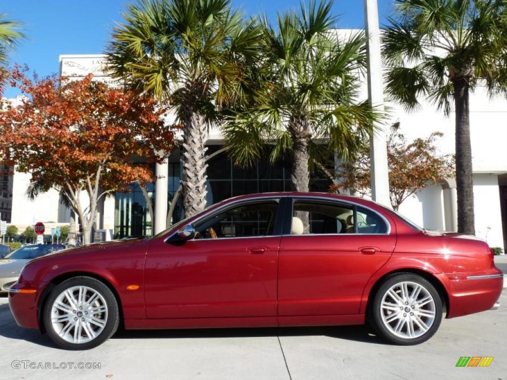 Radiance Red 2008 Jaguar S-Type 3.0 Exterior Photo #41847277