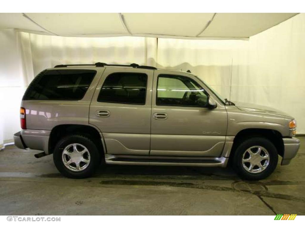 2003 Yukon Denali AWD - Pewter Metallic / Stone Gray photo #2