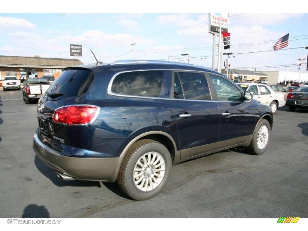 2008 Enclave CXL - Ming Blue Metallic / Titanium/Dark Titanium photo #3