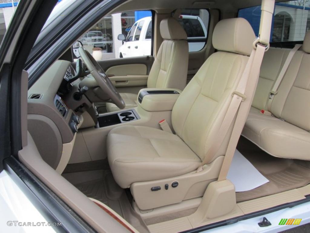 Light Cashmere Interior 2009 Chevrolet Silverado 1500 LTZ Extended Cab 4x4 Photo #41848189