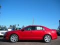 2011 Red Candy Metallic Ford Fusion SE V6  photo #2