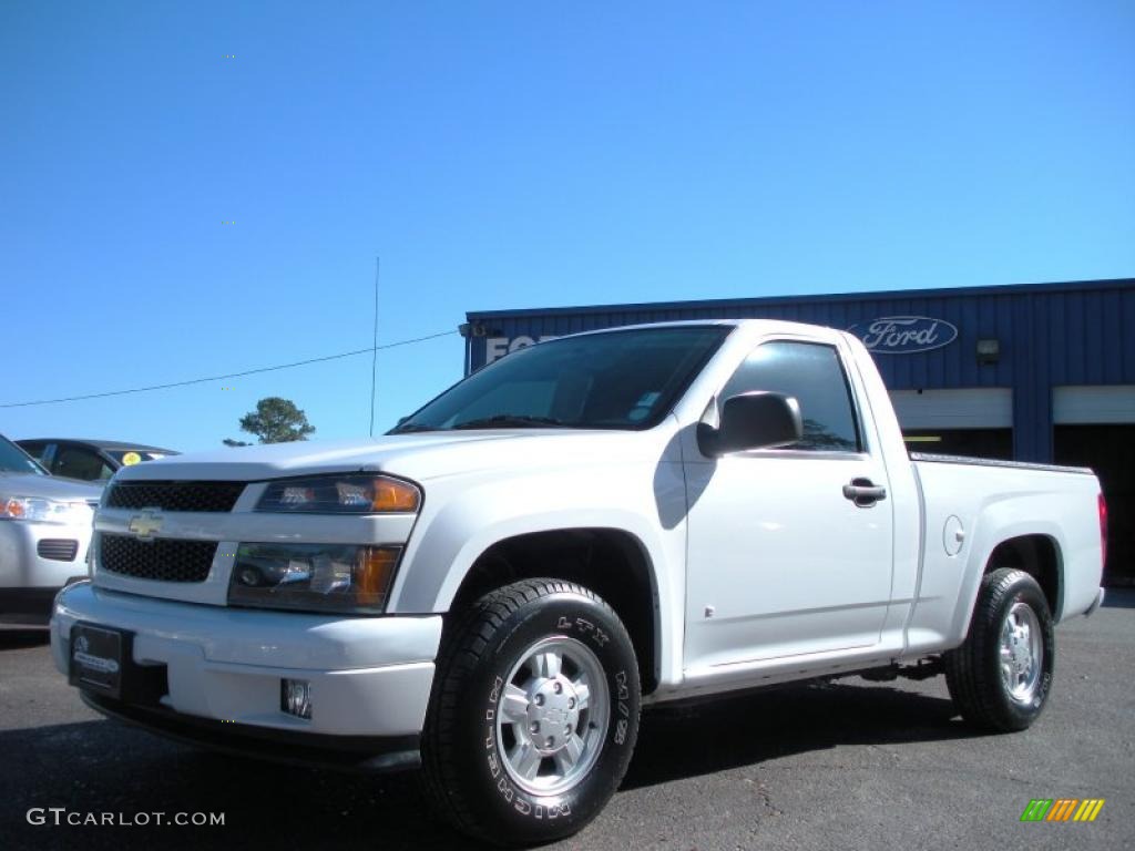 2006 Colorado LS Regular Cab - Summit White / Medium Pewter photo #1
