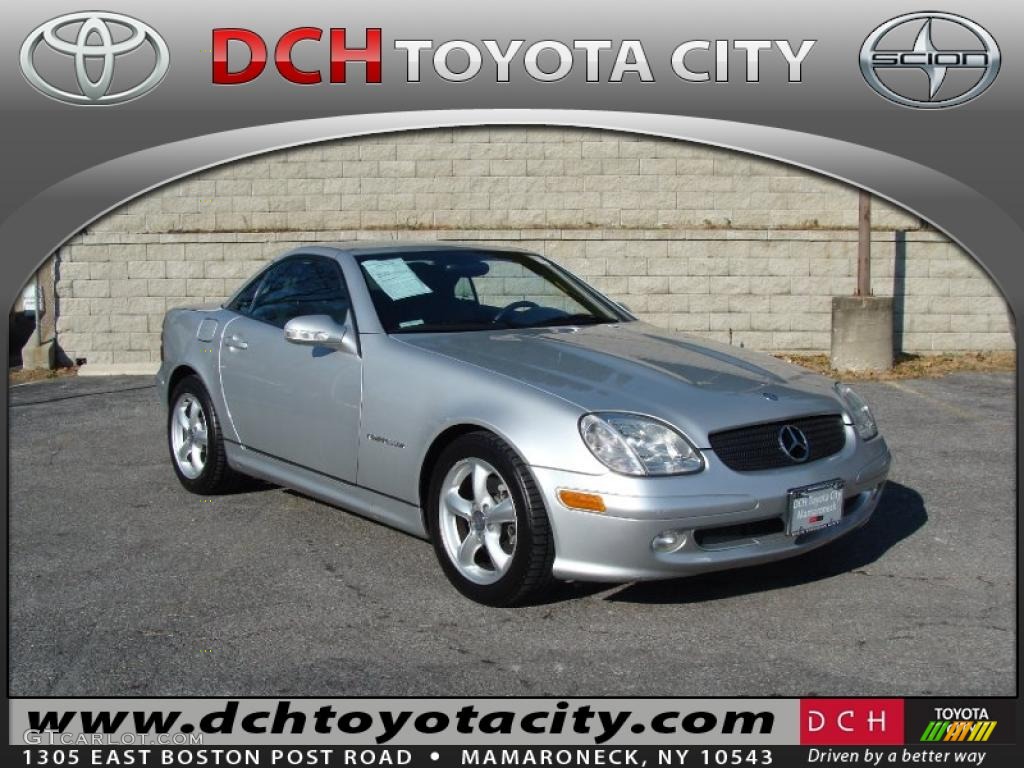 2003 SLK 230 Kompressor Roadster - designo Silver Metallic / Charcoal photo #1