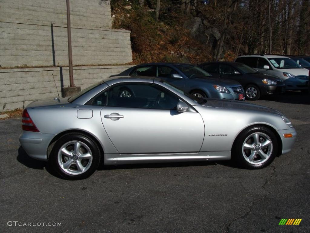 designo Silver Metallic 2003 Mercedes-Benz SLK 230 Kompressor Roadster Exterior Photo #41851674