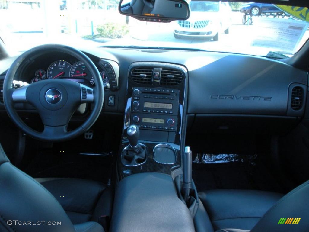 2010 Chevrolet Corvette Coupe Ebony Black Dashboard Photo #41851858