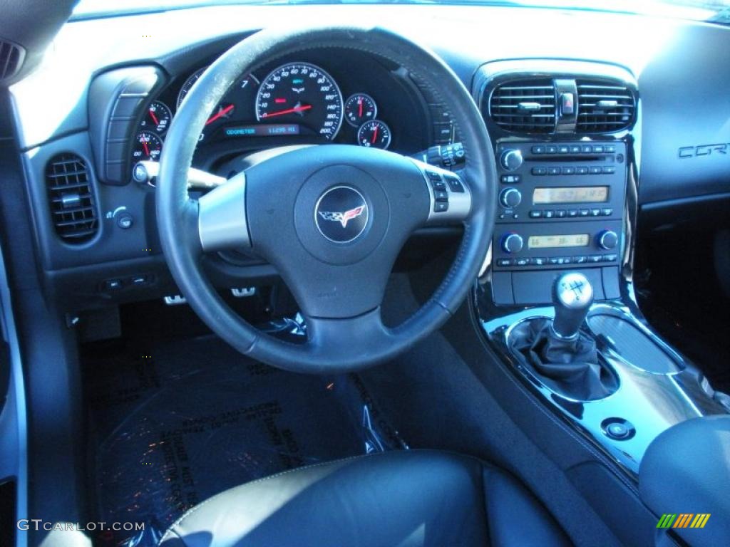 2010 Chevrolet Corvette Coupe Ebony Black Dashboard Photo #41851874