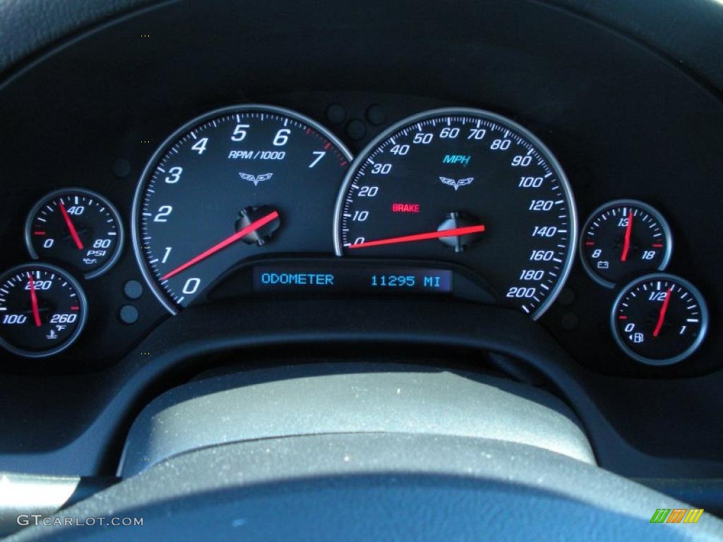 2010 Chevrolet Corvette Coupe Gauges Photo #41851886
