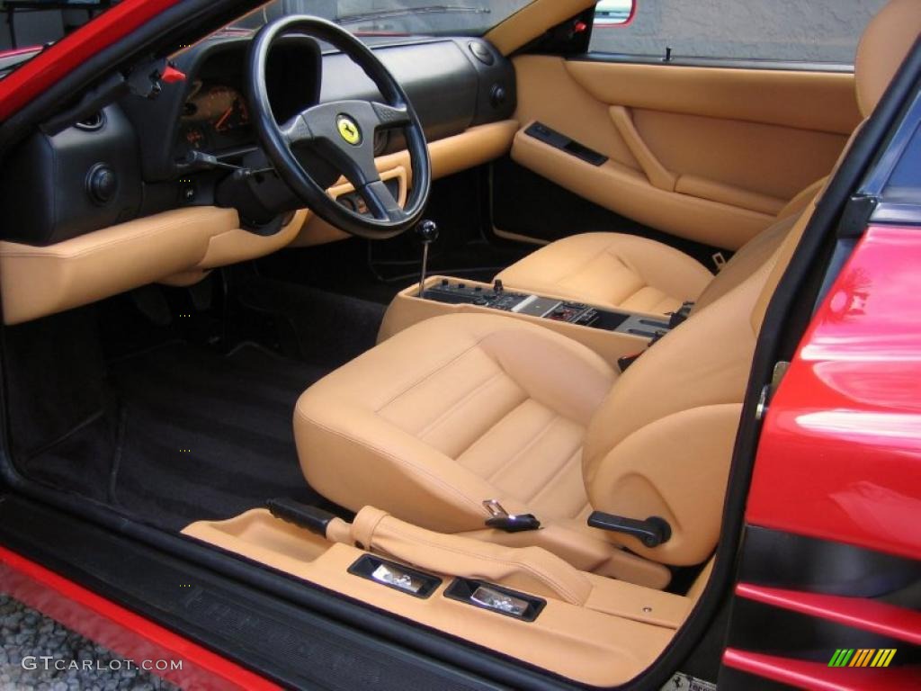 Beige Interior 1992 Ferrari 512 TR Standard 512 TR Model Photo #41852374