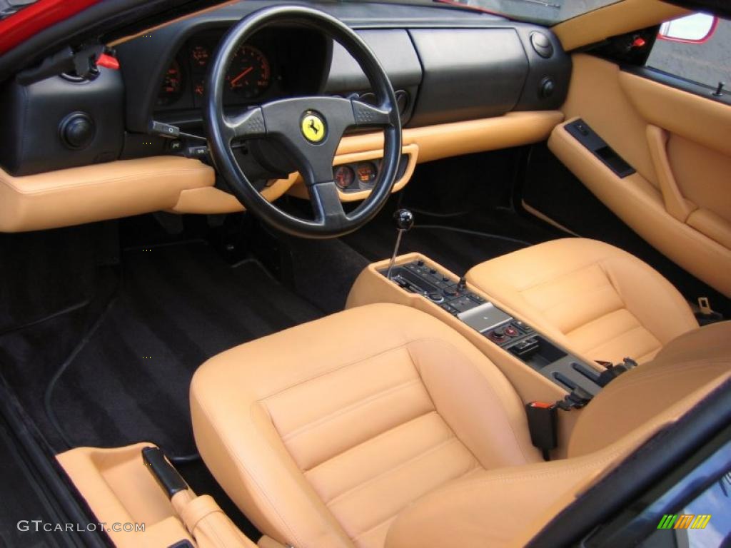 Beige Interior 1992 Ferrari 512 TR Standard 512 TR Model Photo #41852434