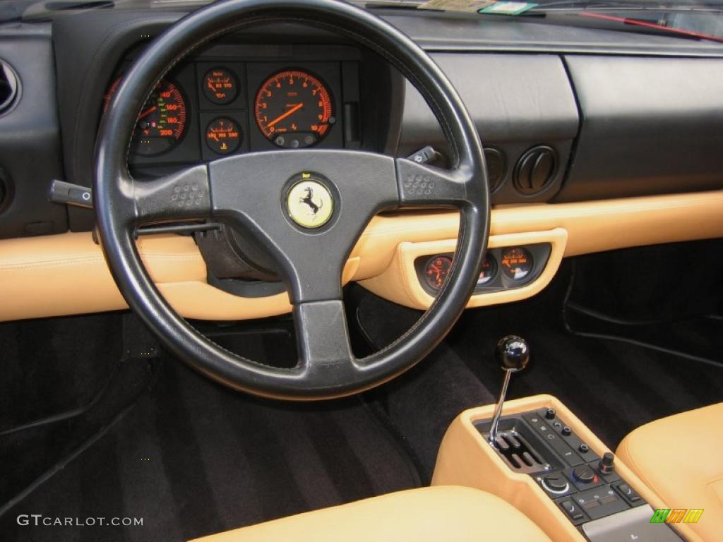 1992 Ferrari 512 TR Standard 512 TR Model Beige Dashboard Photo #41852450