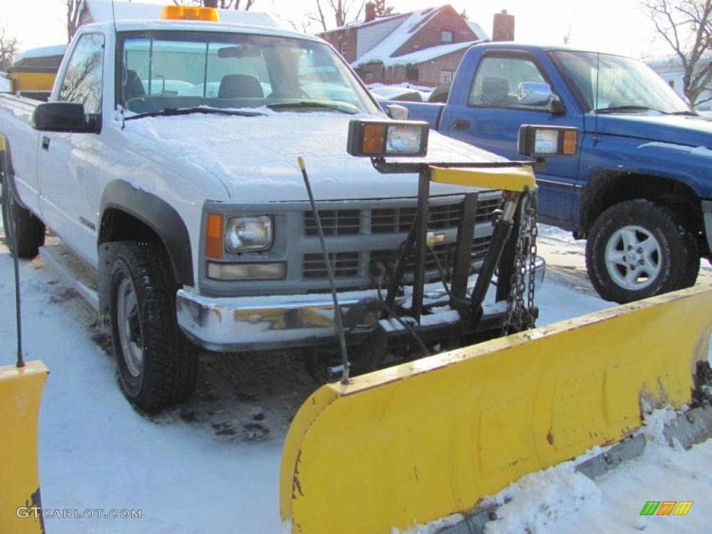 1998 C/K 2500 K2500 Regular Cab 4x4 - White / Gray photo #11