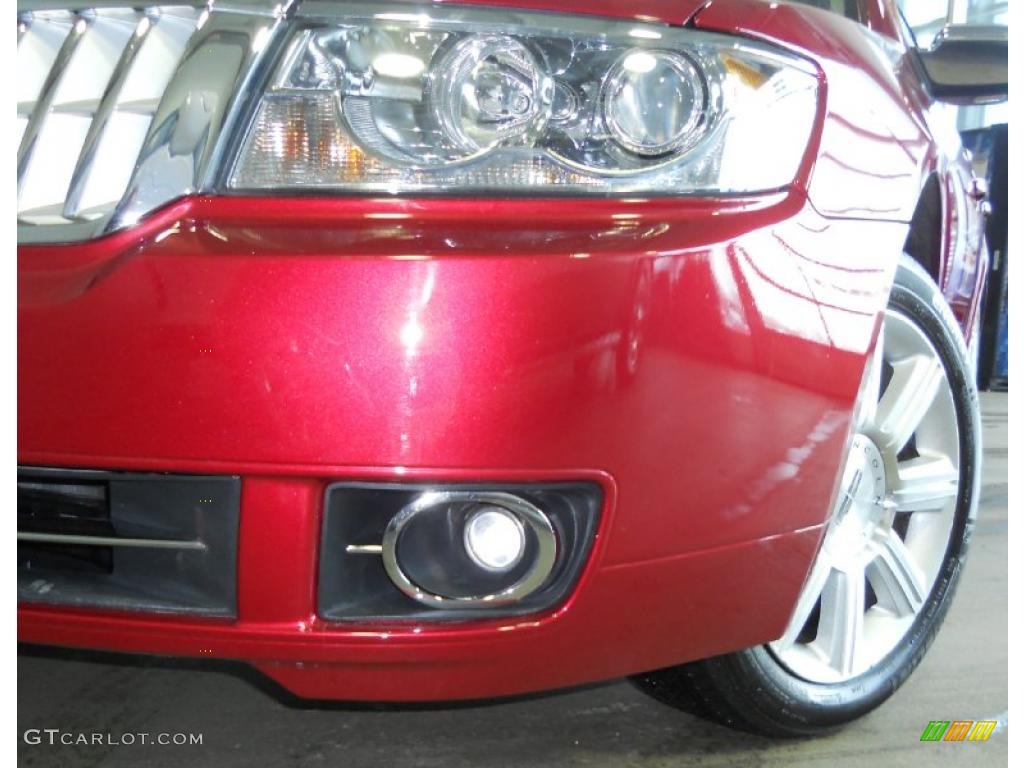 2008 MKZ AWD Sedan - Vivid Red Metallic / Dark Charcoal photo #31