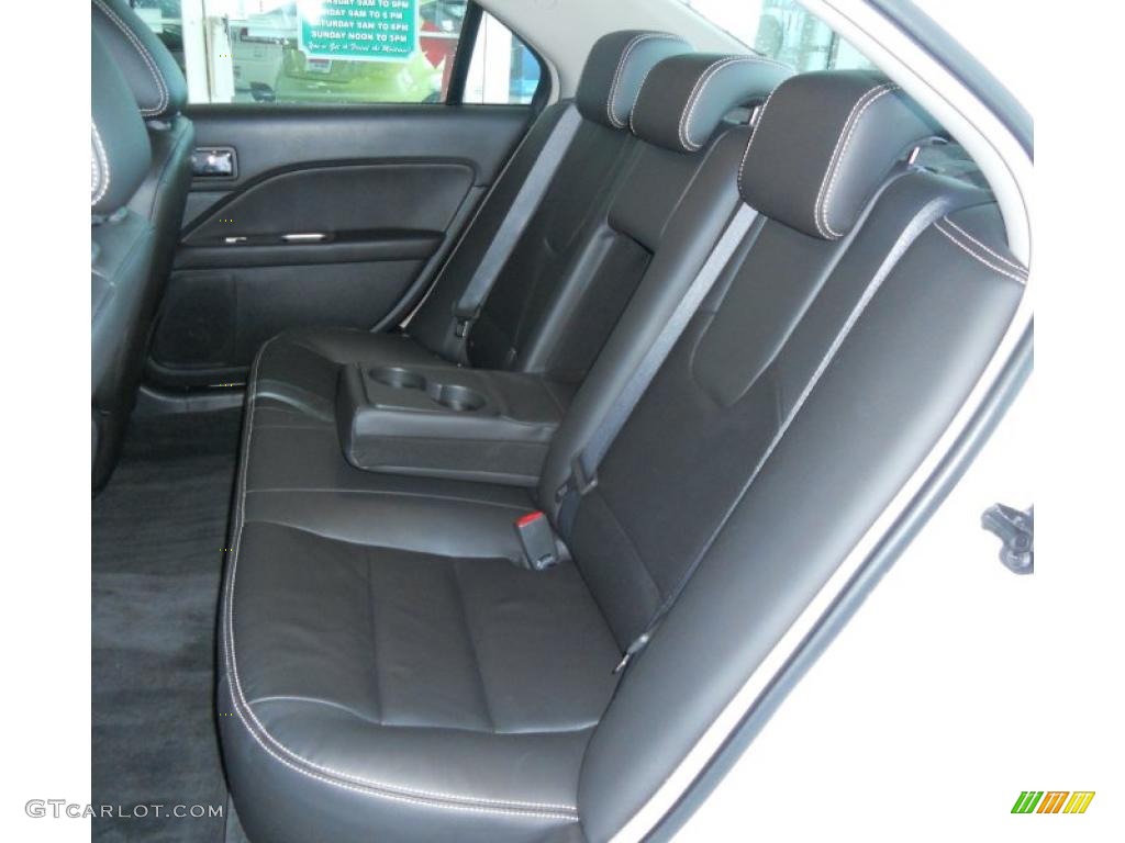 2010 Fusion SEL V6 - White Suede / Charcoal Black photo #17