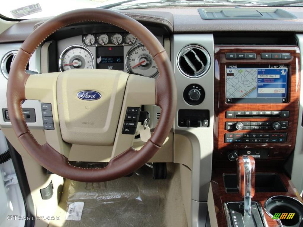 2010 Ford F150 King Ranch SuperCrew 4x4 Chapparal Leather Dashboard Photo #41855622
