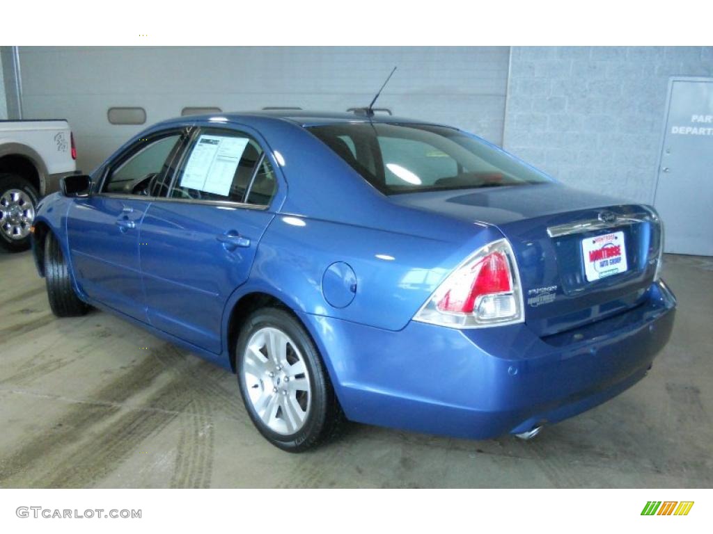 2009 Fusion SEL V6 - Sport Blue Metallic / Charcoal Black photo #4