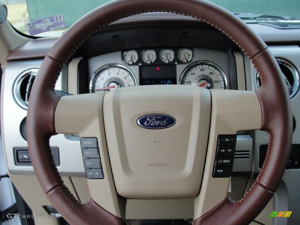 2010 F150 King Ranch SuperCrew 4x4 - Oxford White / Chapparal Leather photo #35