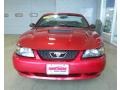 2001 Laser Red Metallic Ford Mustang V6 Convertible  photo #7