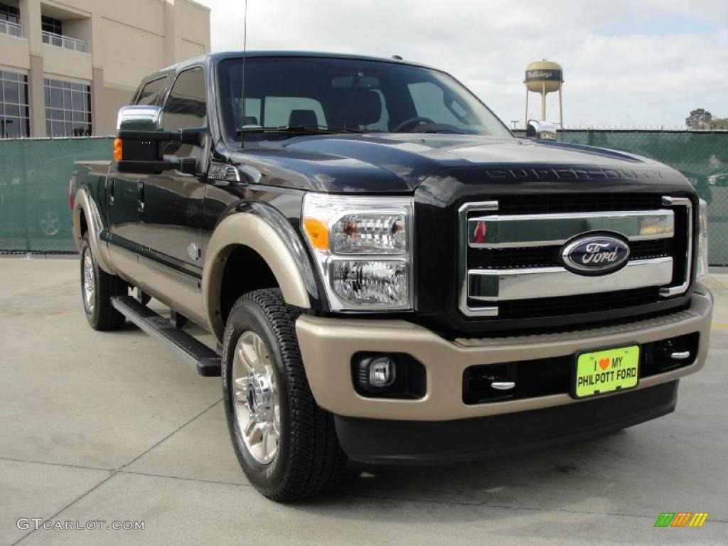 Tuxedo Black Metallic 2011 Ford F250 Super Duty King Ranch Crew Cab 4x4 Exterior Photo #41856414