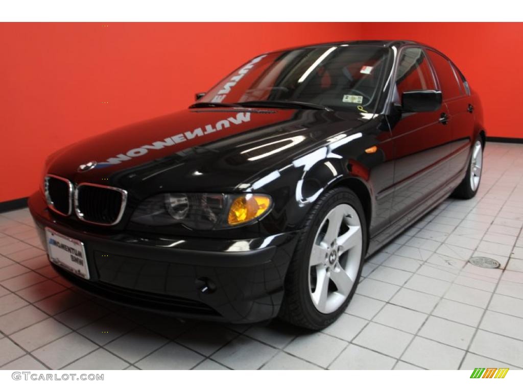 2005 3 Series 325i Sedan - Jet Black / Black photo #2