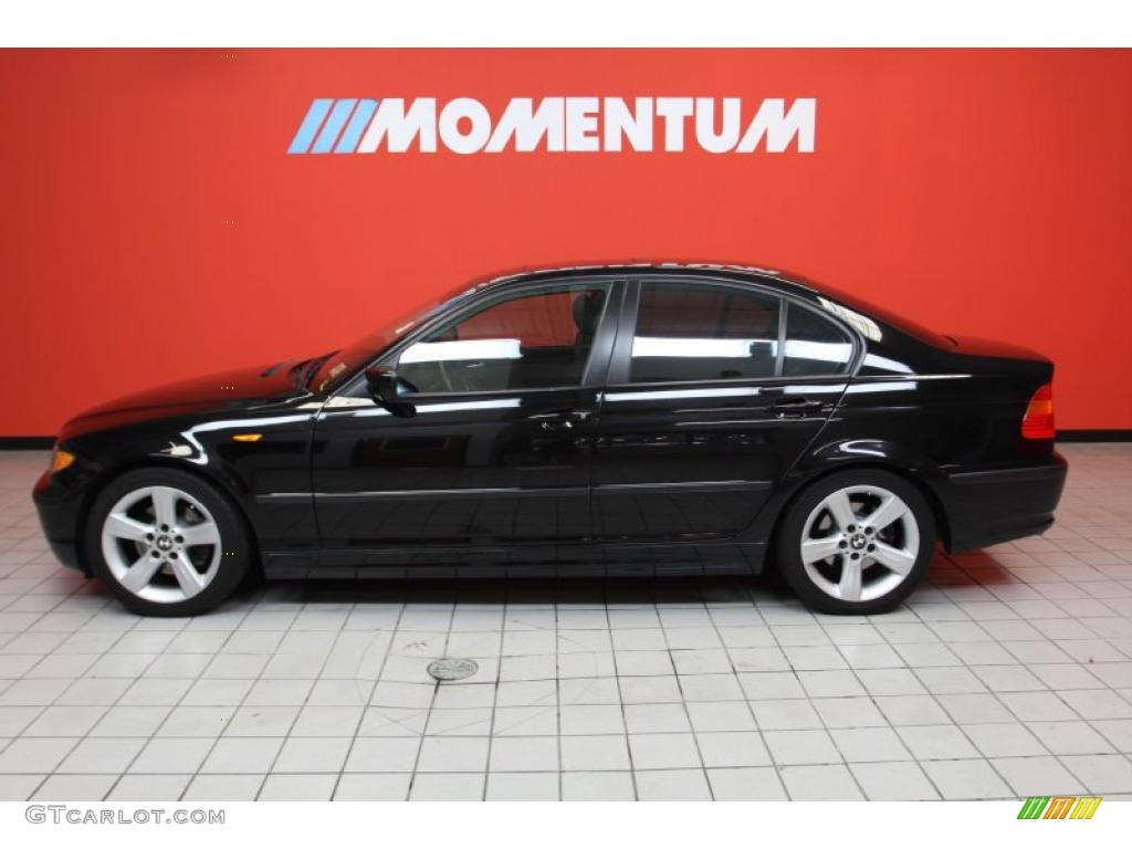 2005 3 Series 325i Sedan - Jet Black / Black photo #16