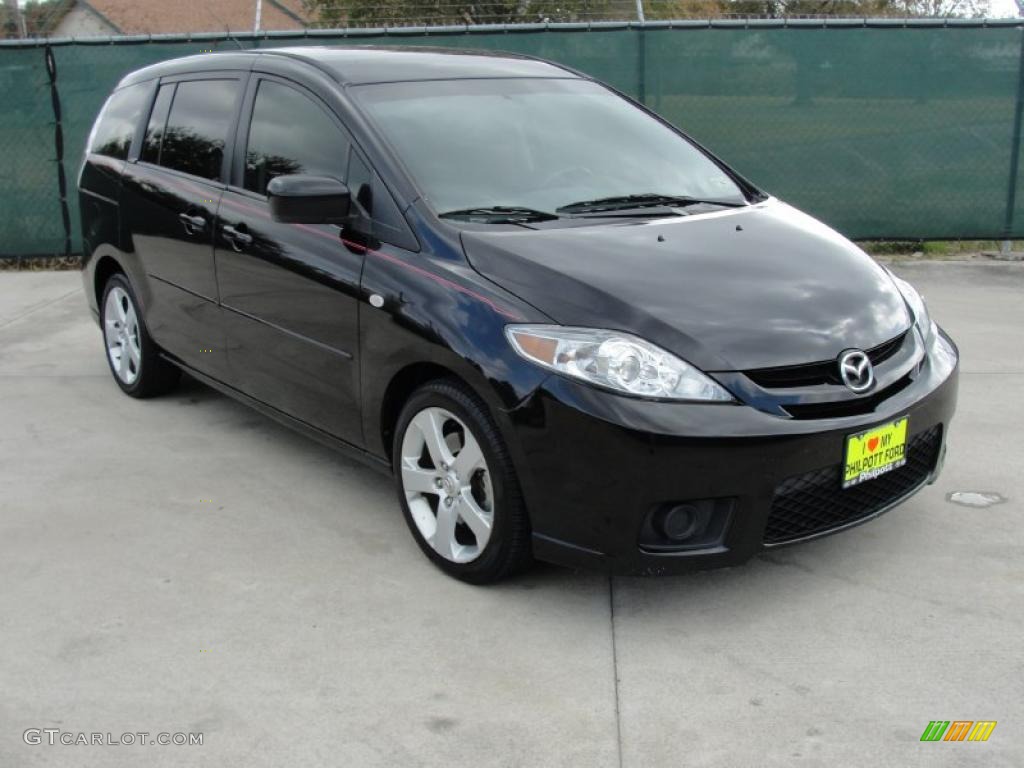 2007 MAZDA5 Sport - Brilliant Black / Black photo #1