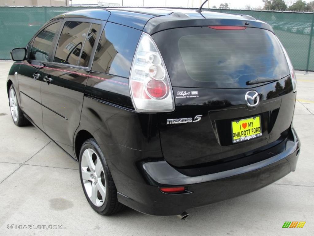 2007 MAZDA5 Sport - Brilliant Black / Black photo #5