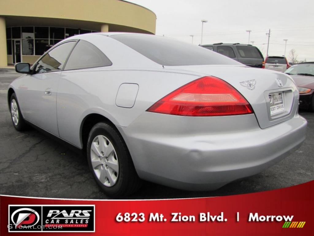 2003 Accord LX Coupe - Satin Silver Metallic / Black photo #2