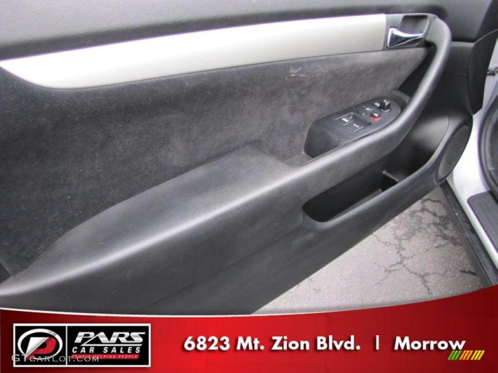 2003 Accord LX Coupe - Satin Silver Metallic / Black photo #7